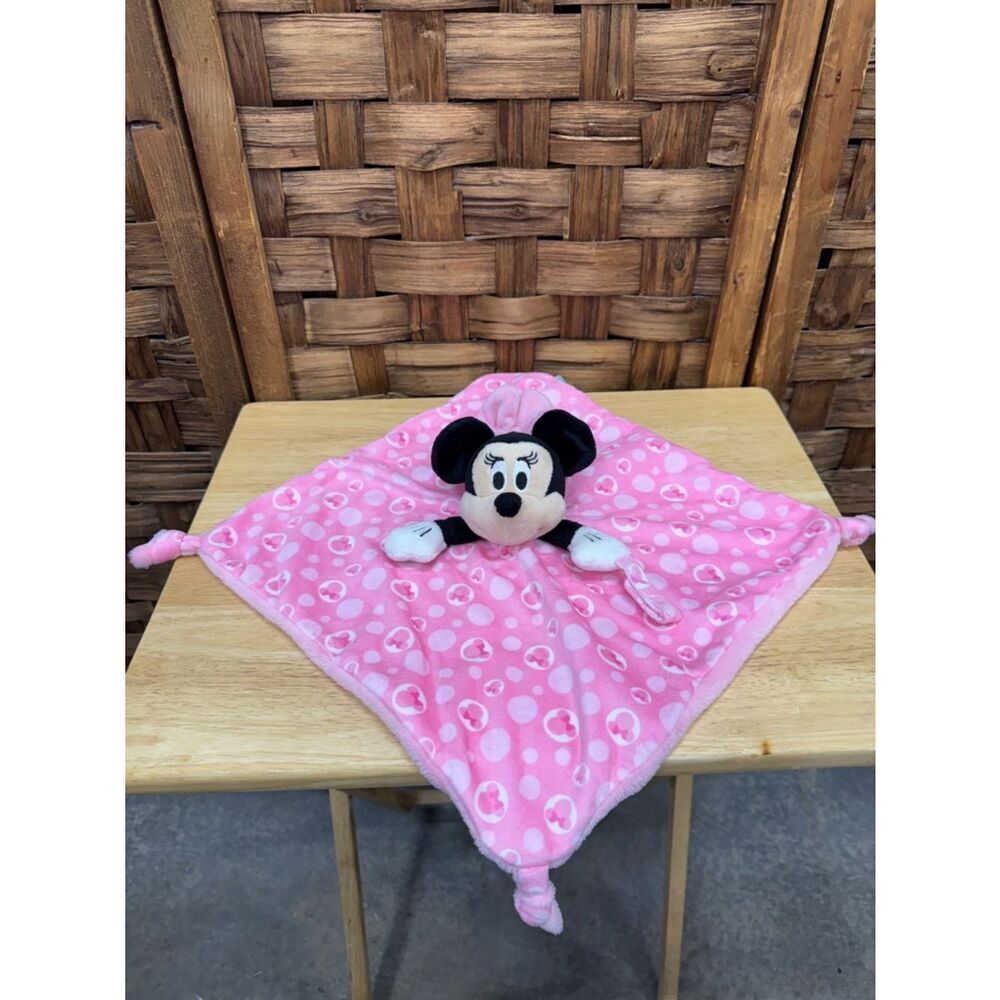 Disney Minnie Mouse Pink Polka Dot Plush Lovey